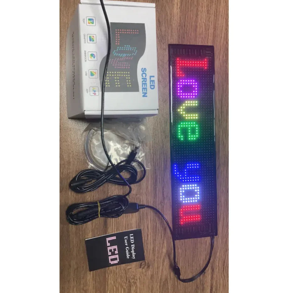 Flexible Wireless LED Car Display Screen