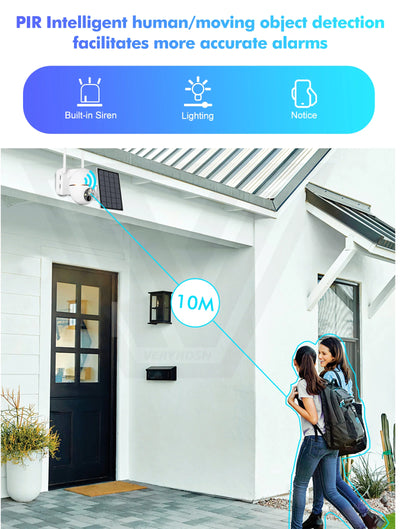 5MP Solar WIFI IP Camera 8000mAh Battery PTZ Surveillance Cameras Wireless PIR Human Tracking CCTV Outdoor HD Waterproof 5X Zoom