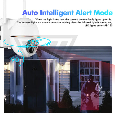 5MP Solar WIFI IP Camera 8000mAh Battery PTZ Surveillance Cameras Wireless PIR Human Tracking CCTV Outdoor HD Waterproof 5X Zoom