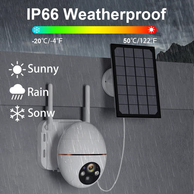 5MP Solar WIFI IP Camera 8000mAh Battery PTZ Surveillance Cameras Wireless PIR Human Tracking CCTV Outdoor HD Waterproof 5X Zoom
