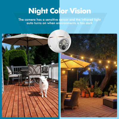 5MP Solar WIFI IP Camera 8000mAh Battery PTZ Surveillance Cameras Wireless PIR Human Tracking CCTV Outdoor HD Waterproof 5X Zoom