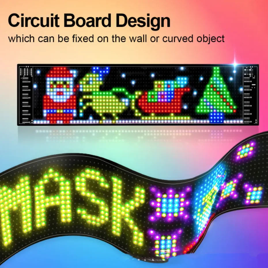 Flexible Wireless LED Car Display Screen