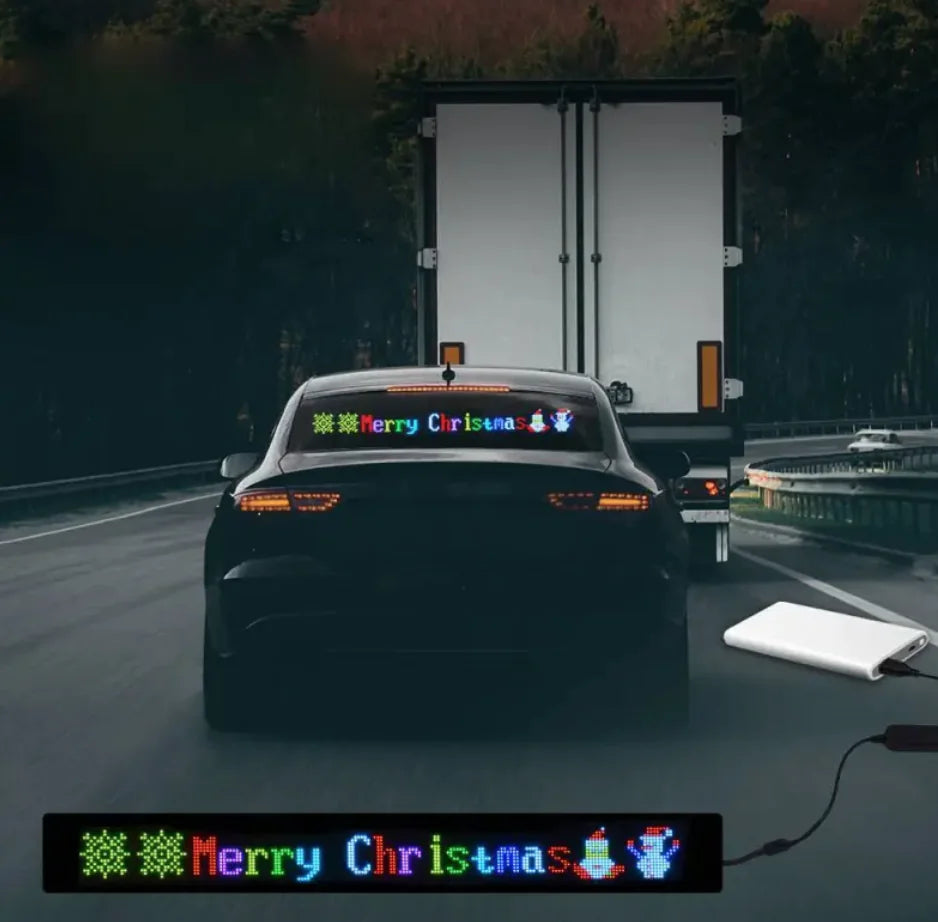 Flexible Wireless LED Car Display Screen